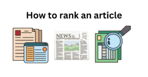 How to rank an article
